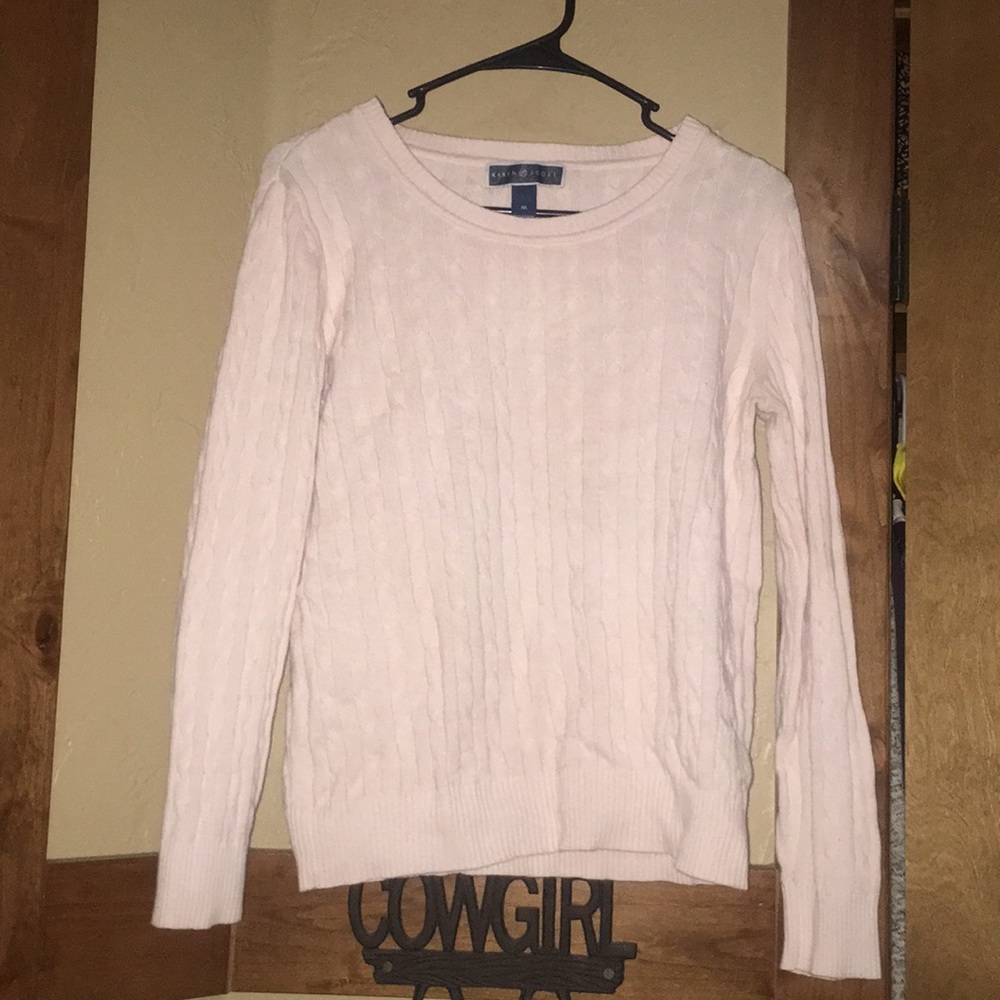 light pink sweater